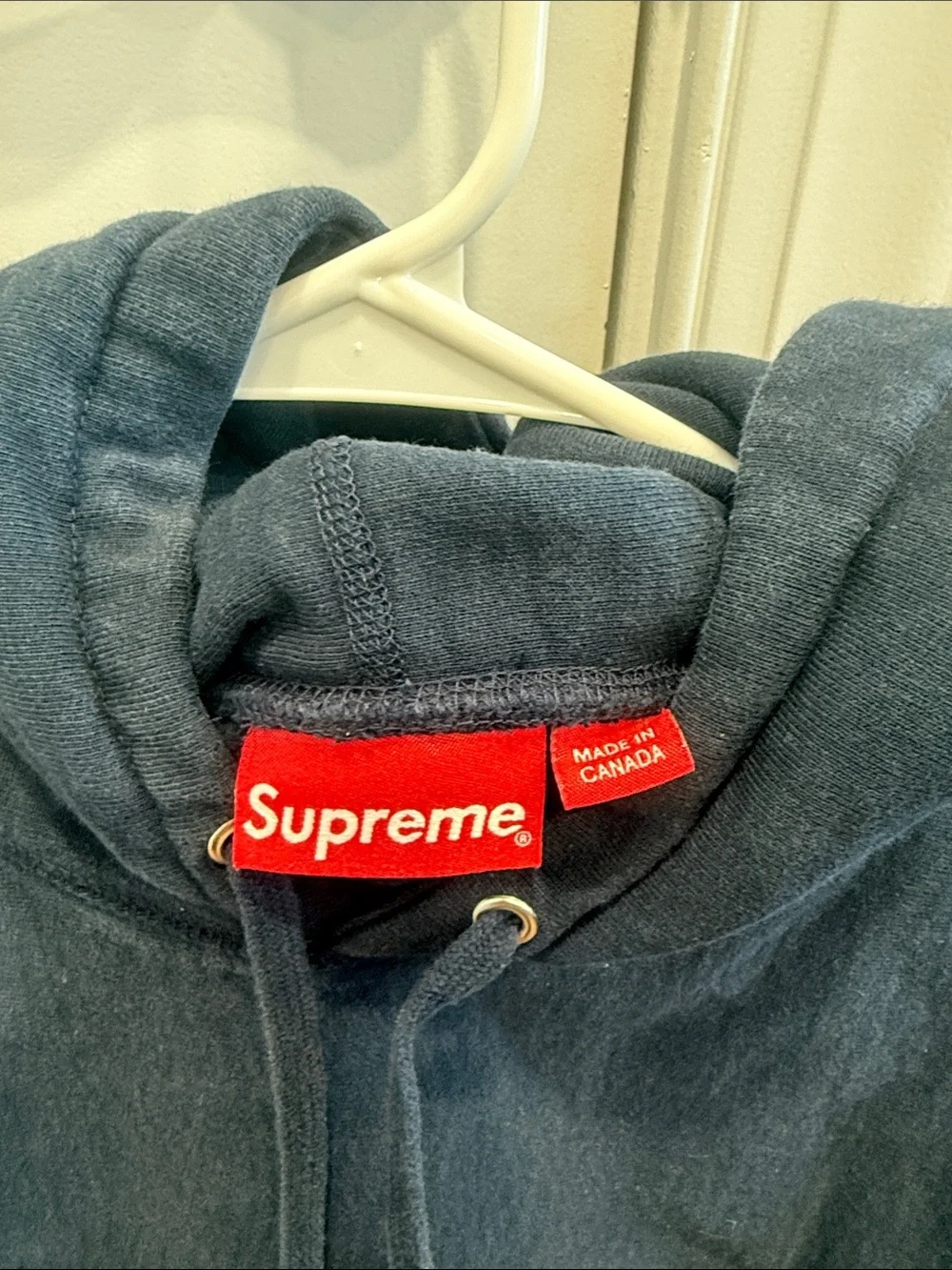Black Supreme Hoodie with Pink Font - Picture 2 of 5